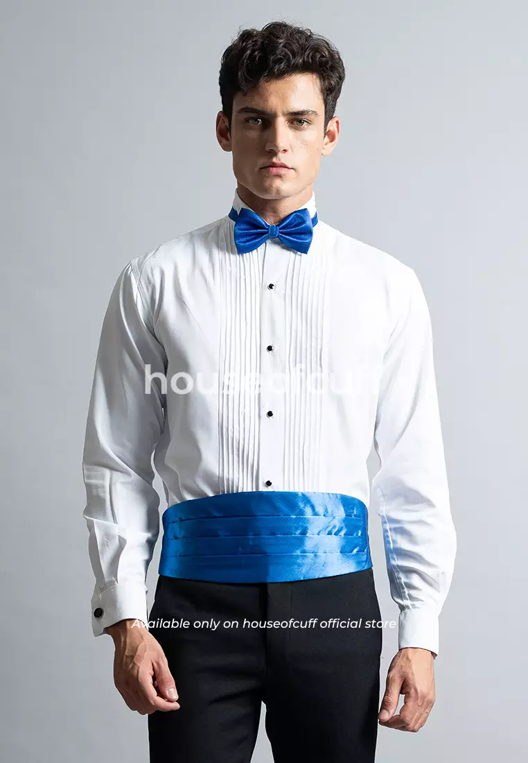 Suspender Gesper Belt Wedding Best Man Cummerbund Biru Benhur
