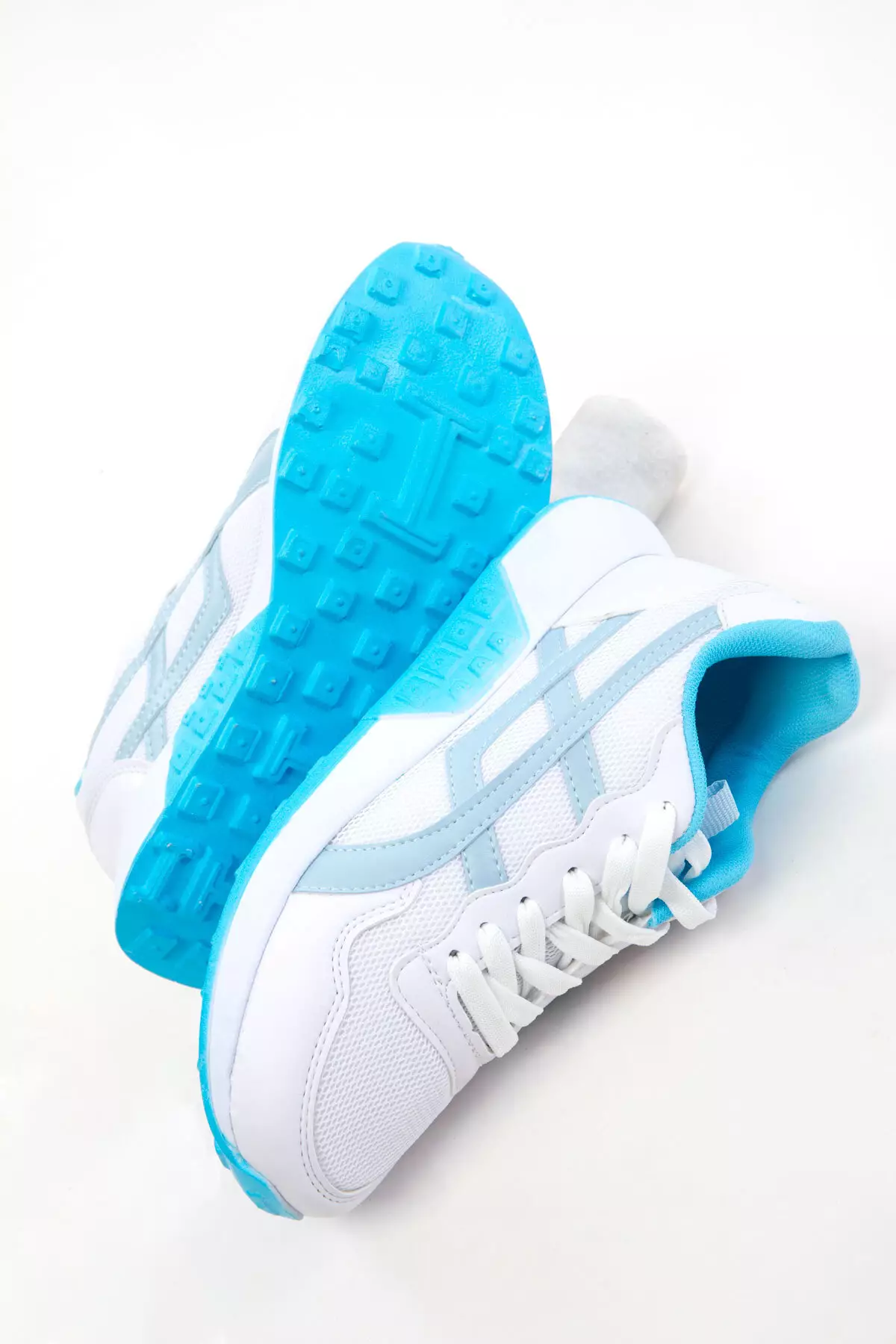 White-Blue Women's Sneaker 20654
