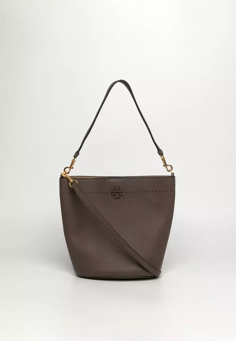 Leather bucket bag tory burch Clearance