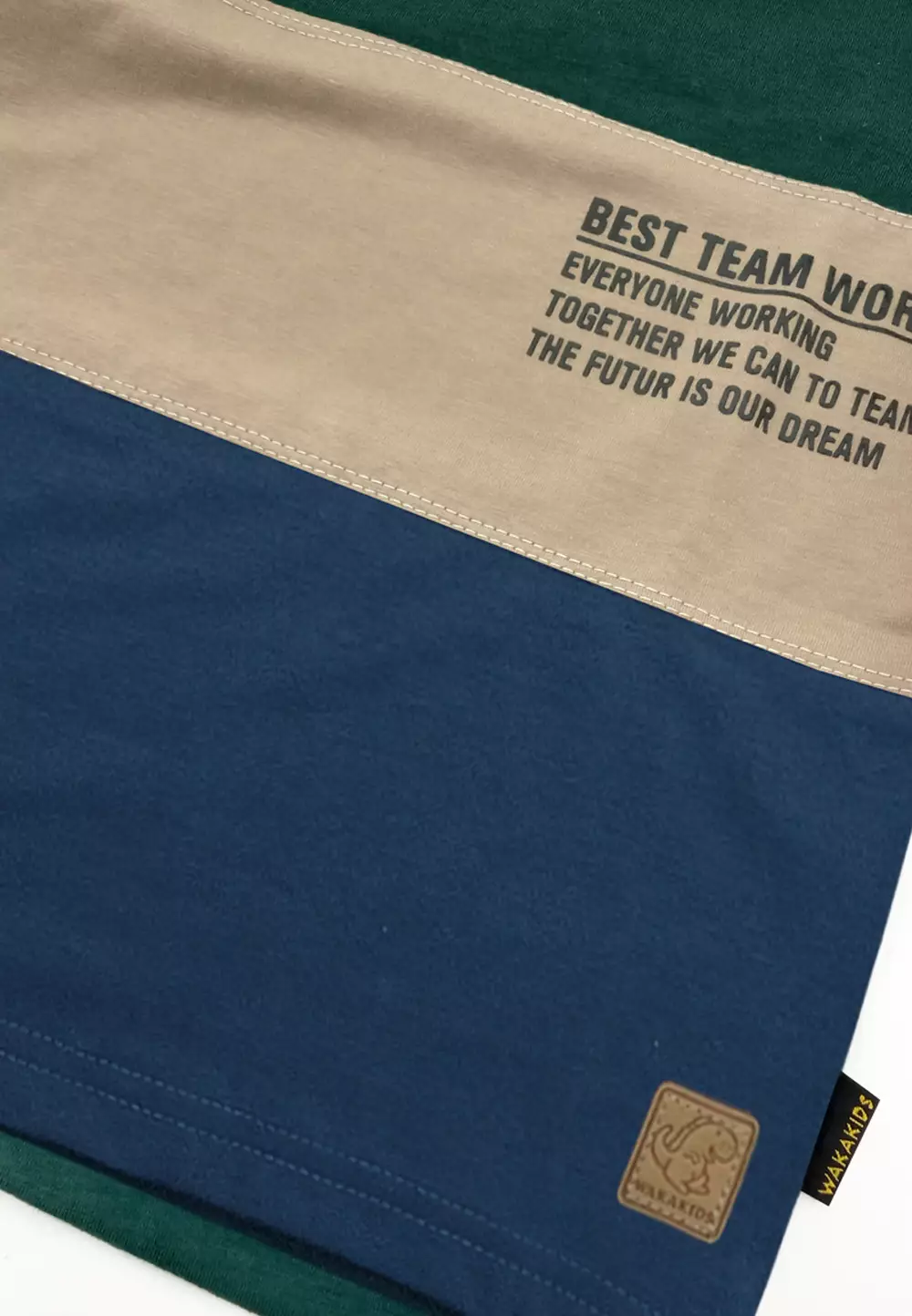 Wakakids Kaos Anak Laki Laki Baju Atasan Oblong Lengan Pendek Motif Best Team 3993 Wkats Army