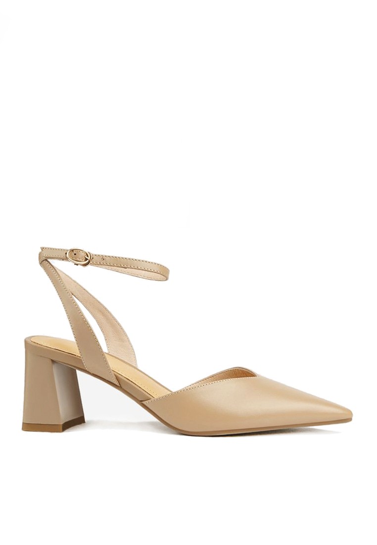 VANSA Simple Synthetic Leather High Heel Sandals VSW-H835