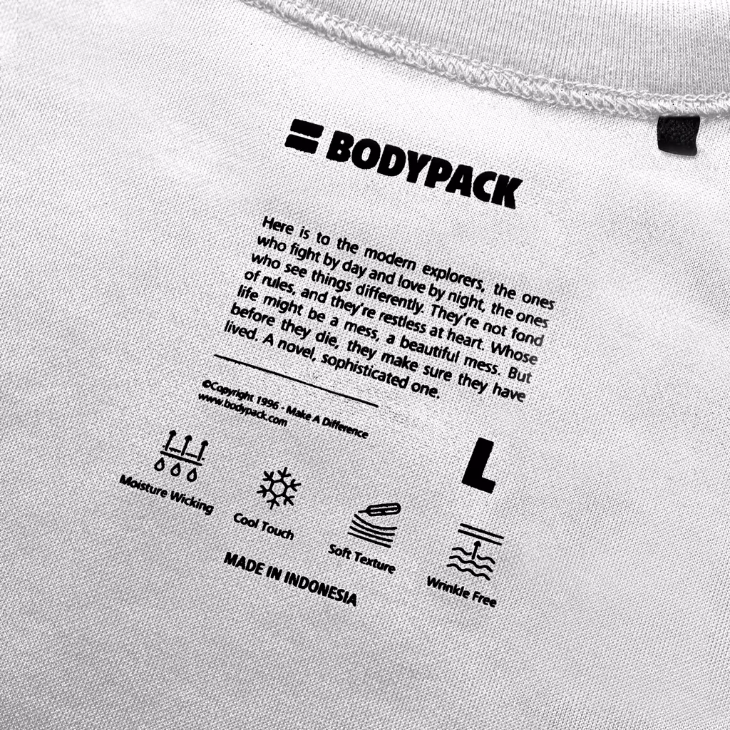 Raya T-Shirt Short Sleeves Baju Kaos Lengan Pendek Relax Comfort - Putih