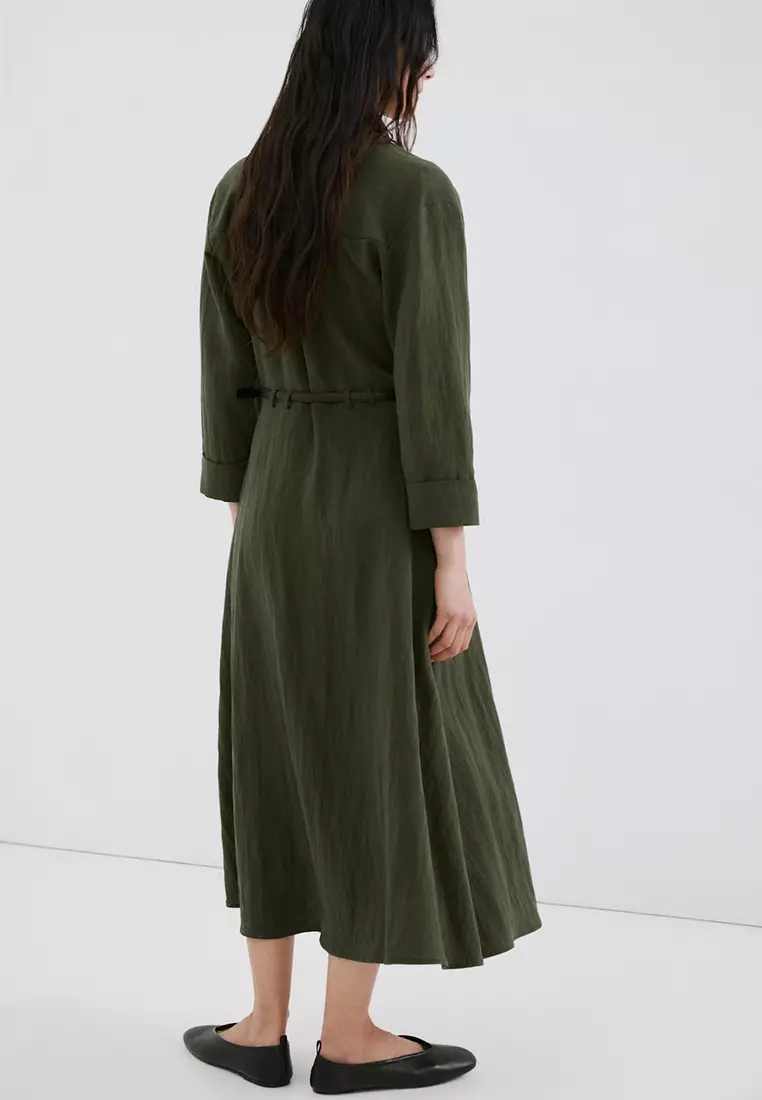 Belted Shirt Dress