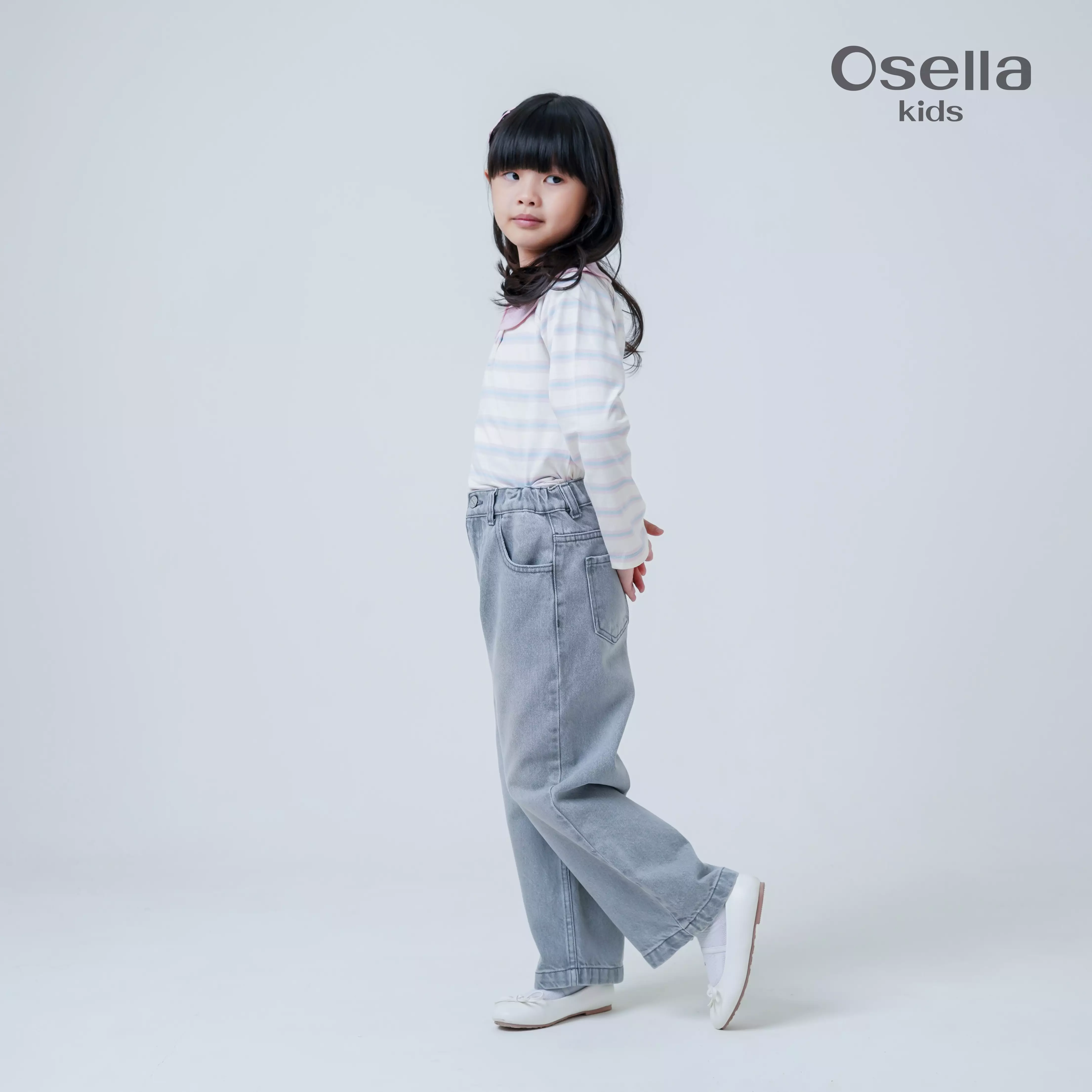 Osella Kids Ellies Straight Fit Jeans 238O660141 | Celana Denim Anak Perempuan