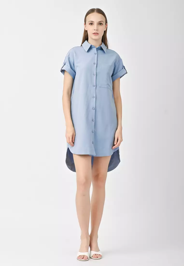 Collar Short Sleeve Dress