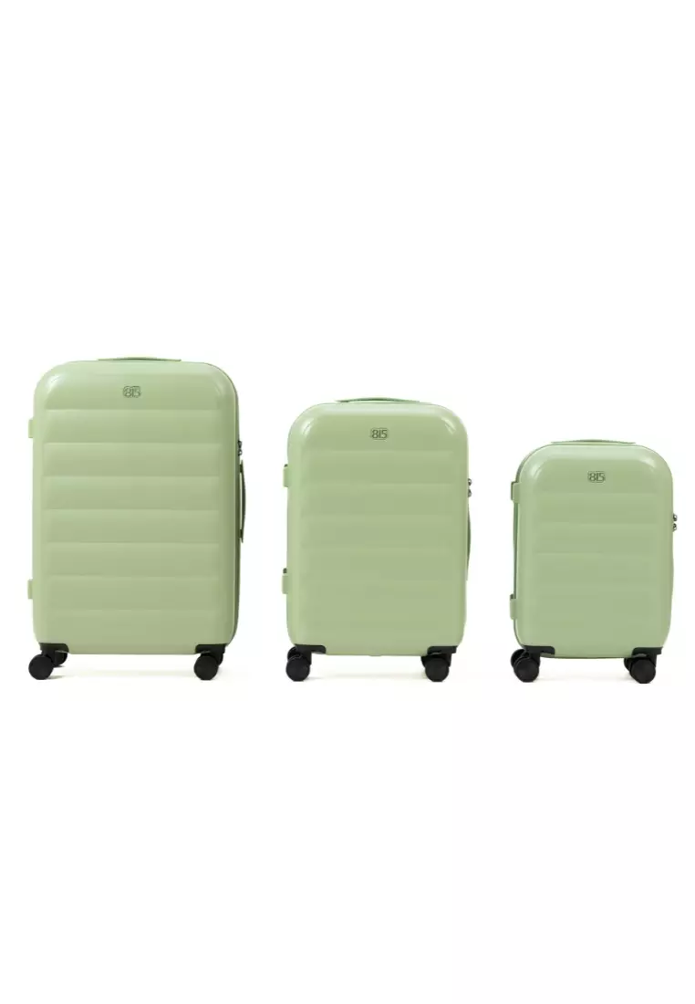Puff 3pcs Set 20, 24, 28"  Hard Case Luggage In Pistachio