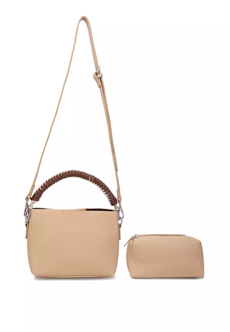 Cable Cord Strap Mini Bag In Khaki