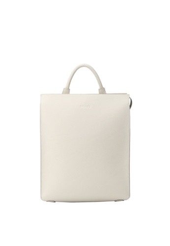 RABEANCO white and beige RABEANCO KARINA Convertible Backpack - Cream Beige C4AF8AC26A0E53GS_1