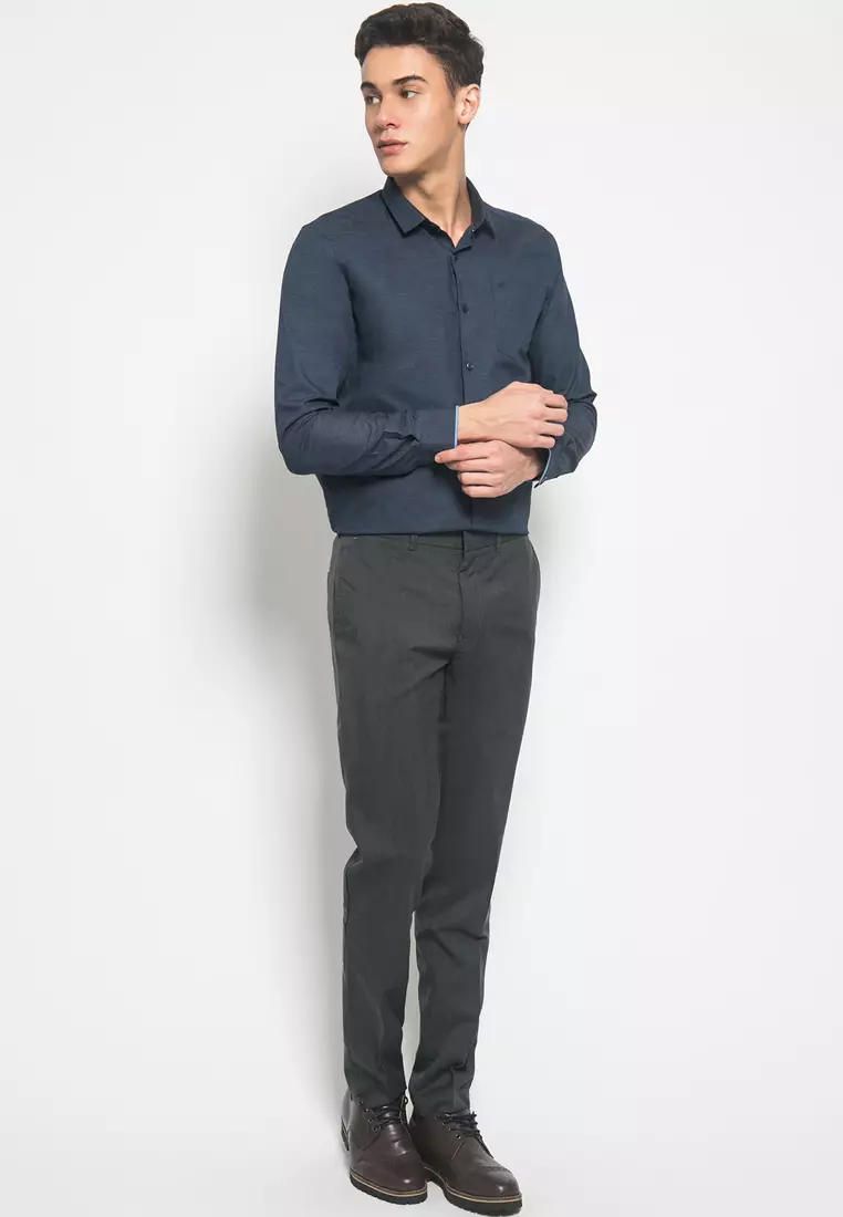 Johnwin - Celana Formal - Abu - Slim Fit - F.964.010.103.C