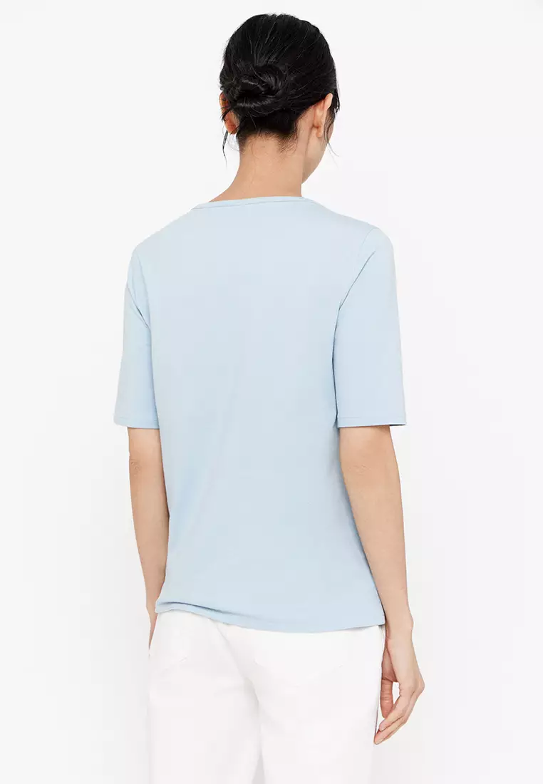 Basic Boat Neckline T-Shirt