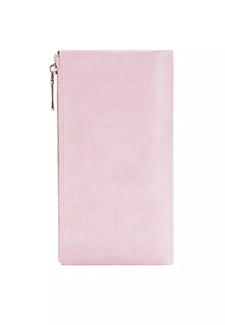 Dompet Wanita Panjang Motif Polos Bahan Kulit PU Leather Premium Quality ORIGINAL