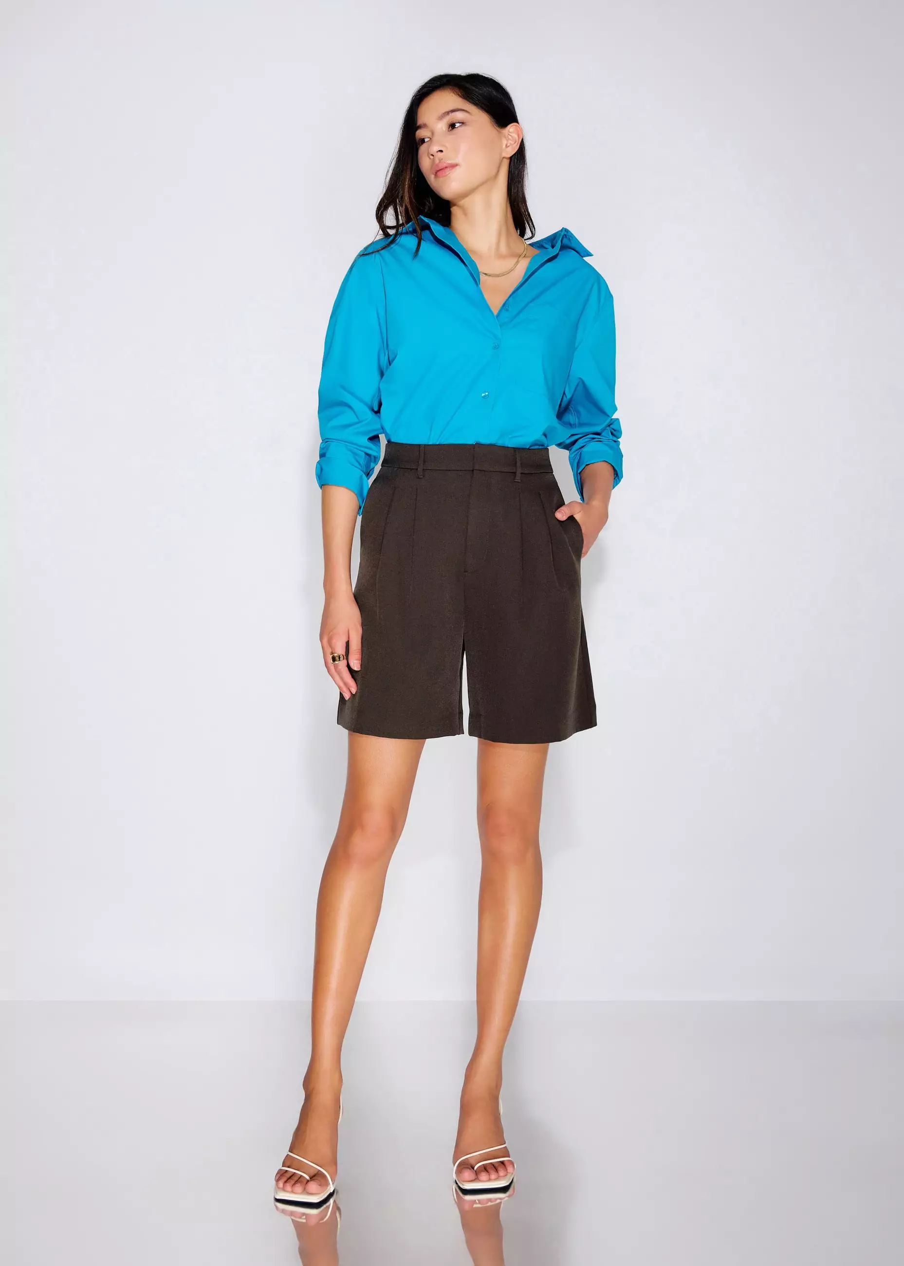 Celana Pendek Wanita - Lana Tailored High Waist Shorts