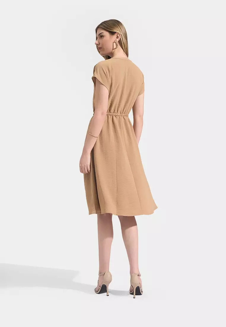 Easy Dress with Tie Front Detail