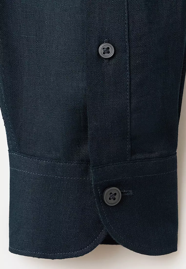 Regular-Fit 100% Linen Shirt