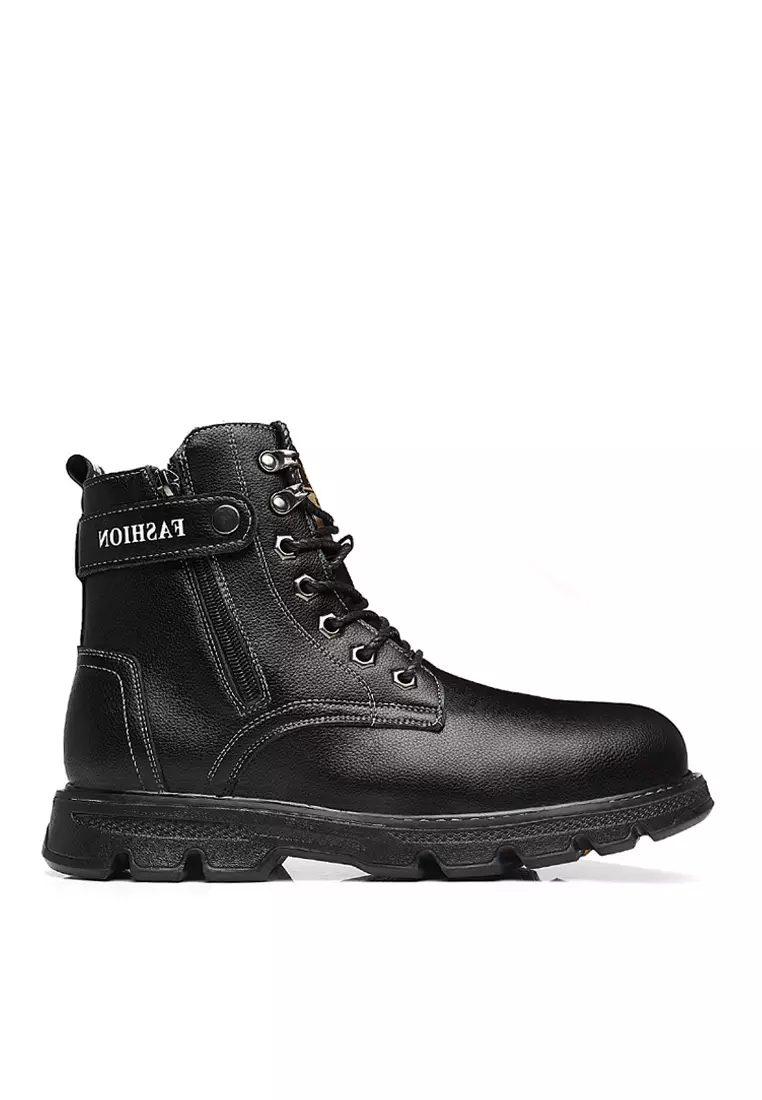 Discount on Twenty Eight Shoes  shoes - SKU: VANSA Fashion Cow Leather High-top Cargo Boots VSM-B9966