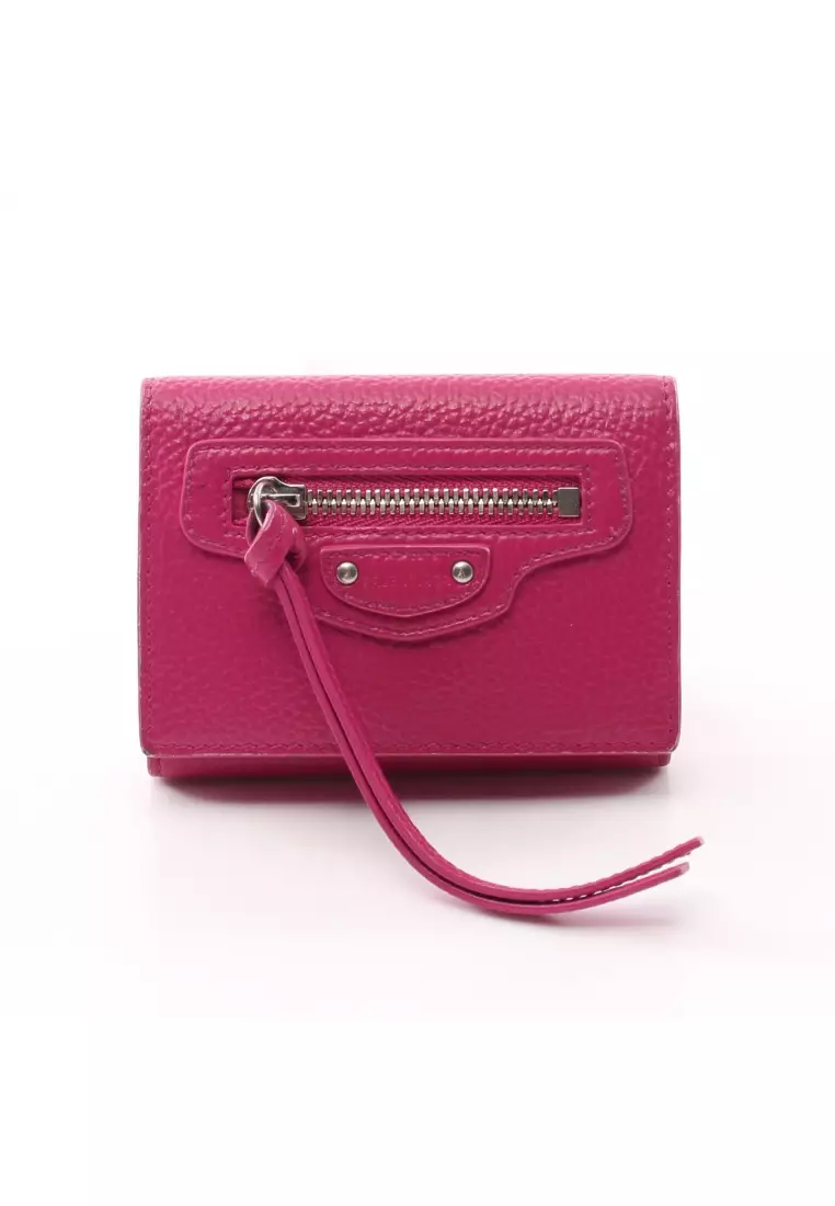 balenciaga pink wallet