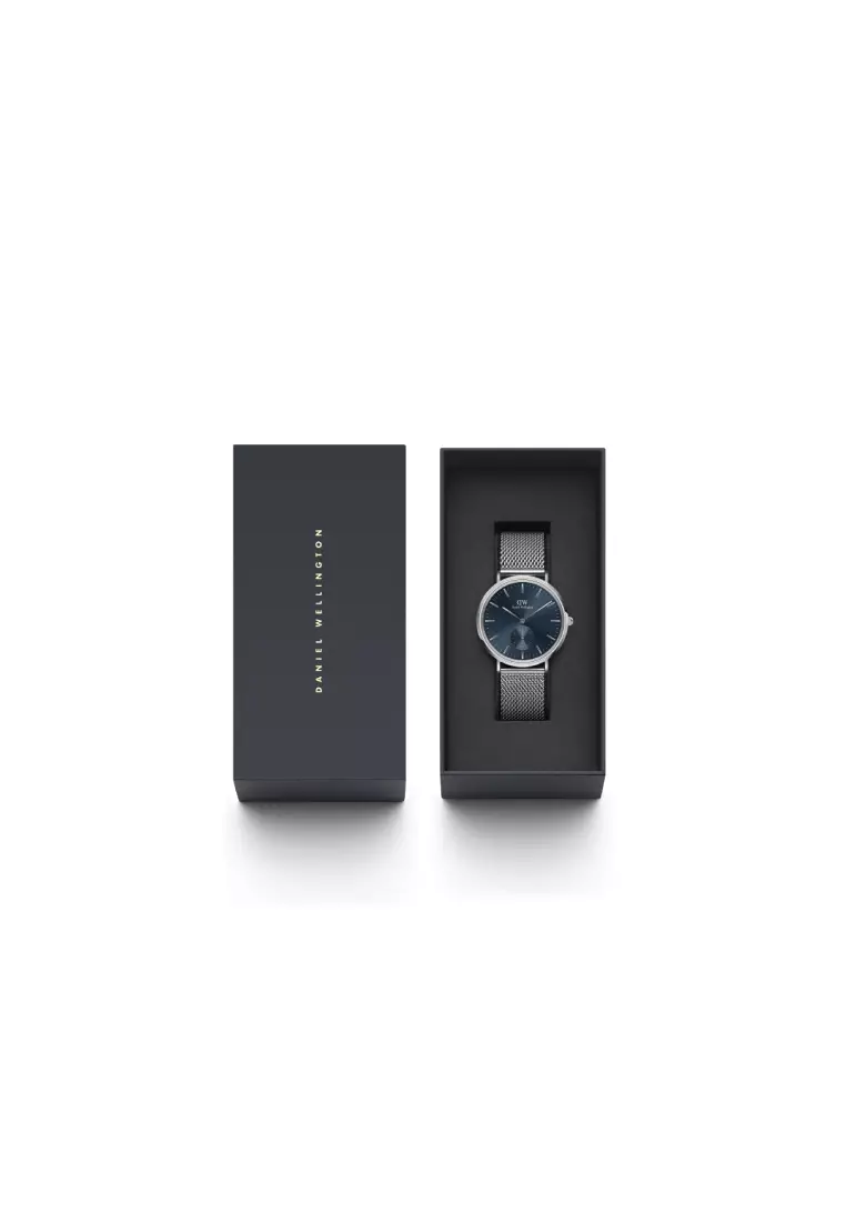 Classic Multi-Eye 40mm Sterling Arctic Silver Blue Dial - Multi Eye Watch for men - Stainless Steel Strap Watch - Fashion Watch - DW Official - Authentic