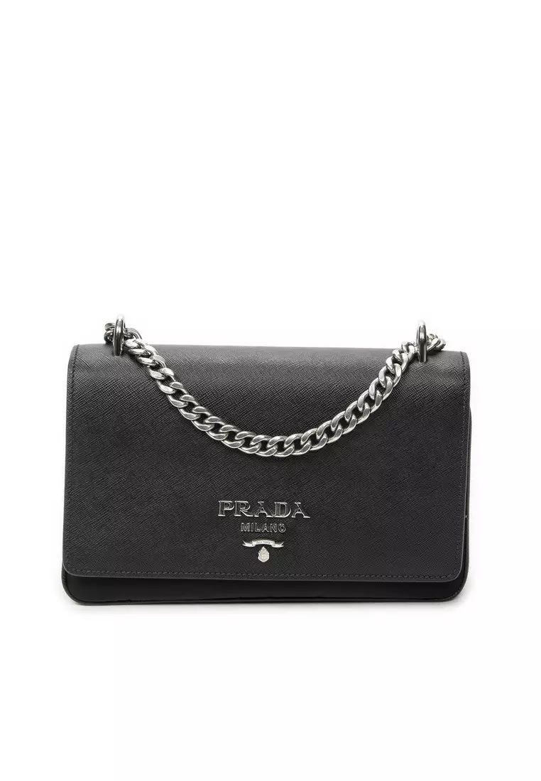 Buy Prada Pre-Loved Chain Flap Crossbody 2026 Online | ZALORA