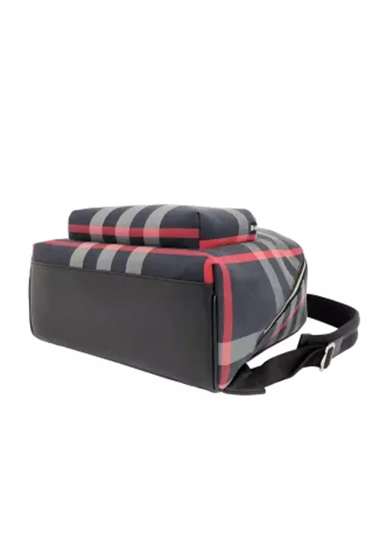 Buy Burberry Jeff Check Backpack in Navy/Grey 80840571 2026  display picture 1