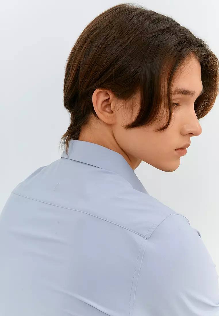 Jobb Beverly Kemeja Pria Lengan Panjang Slim Fit Light Grey