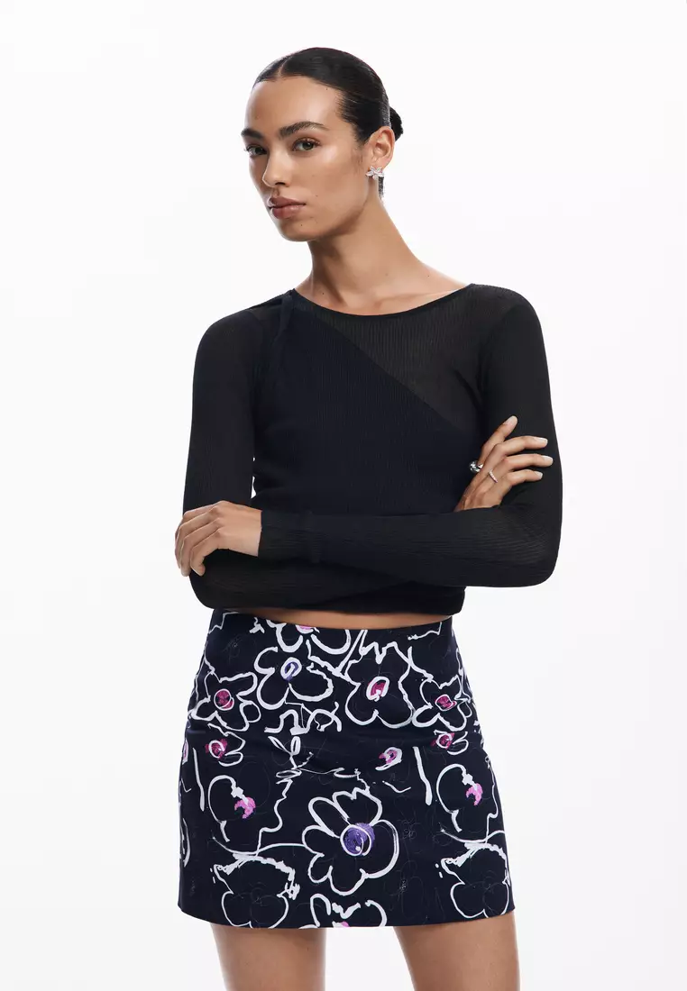 Desigual Woman Floral miniskirt