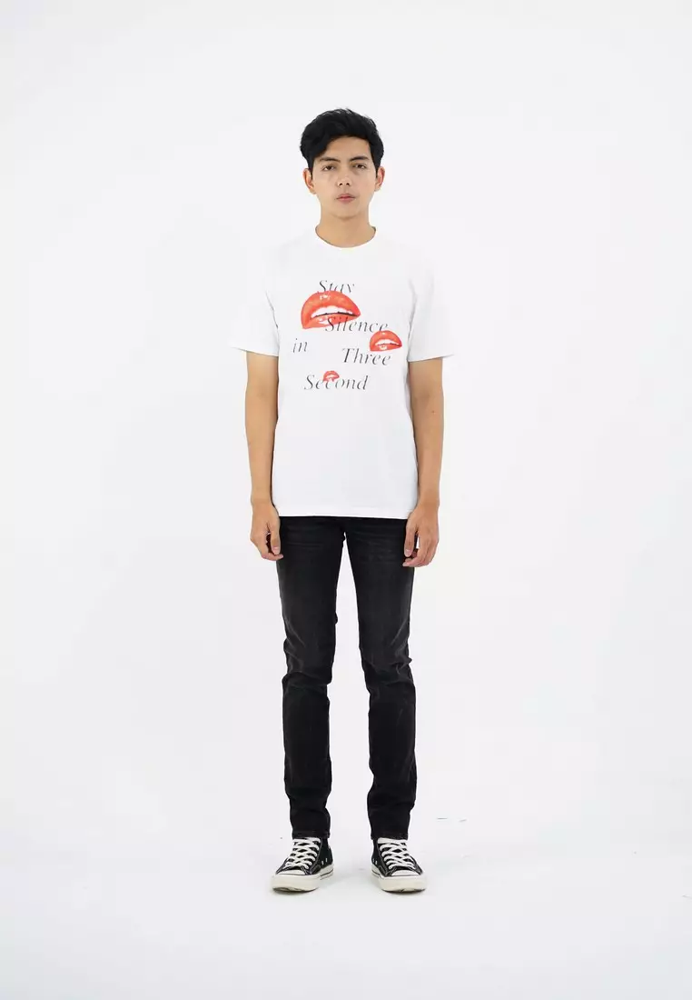 3Second Men's T-Shirt Short Sleeve Regular Fit Cotton Hasa OL-C431124