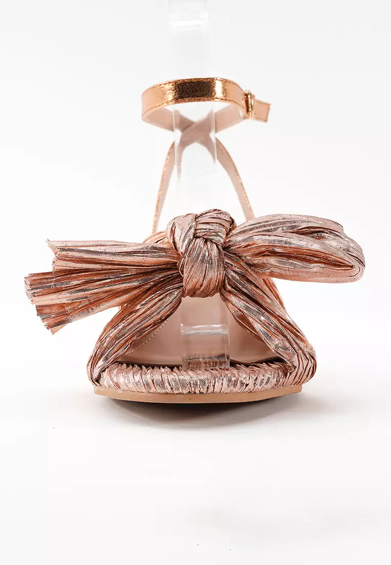 5CM Bowknot Strap Mid Heel Sandals WTY1199-1