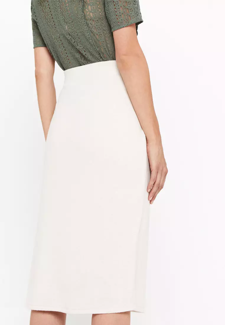 Jersey knit deals midi skirt