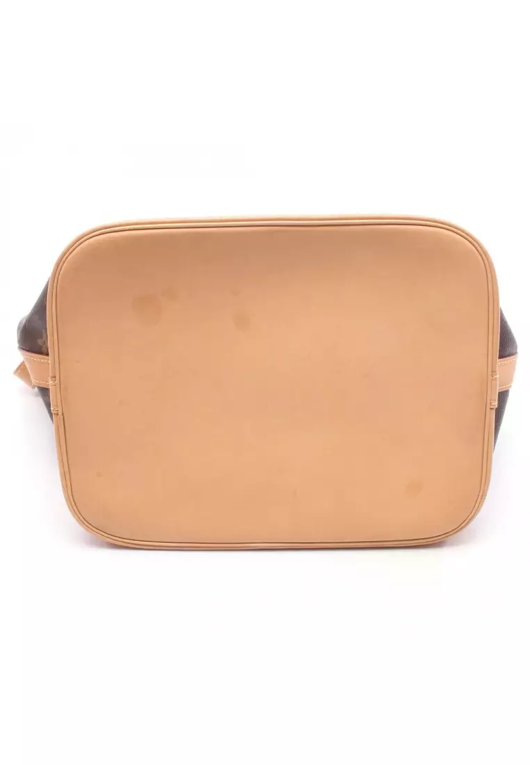 Pre-Loved Louis Vuitton Peti Noe monogram Shoulder bag PVC leather Brown