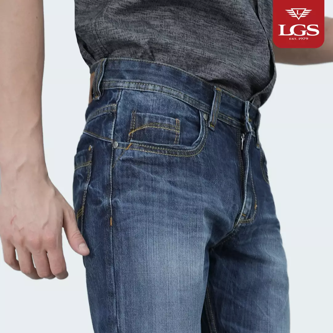 LGS - Celana - Jeans Panjang Pria - Slim Fit - Washed Detail - JPF.506.P103.A675.C