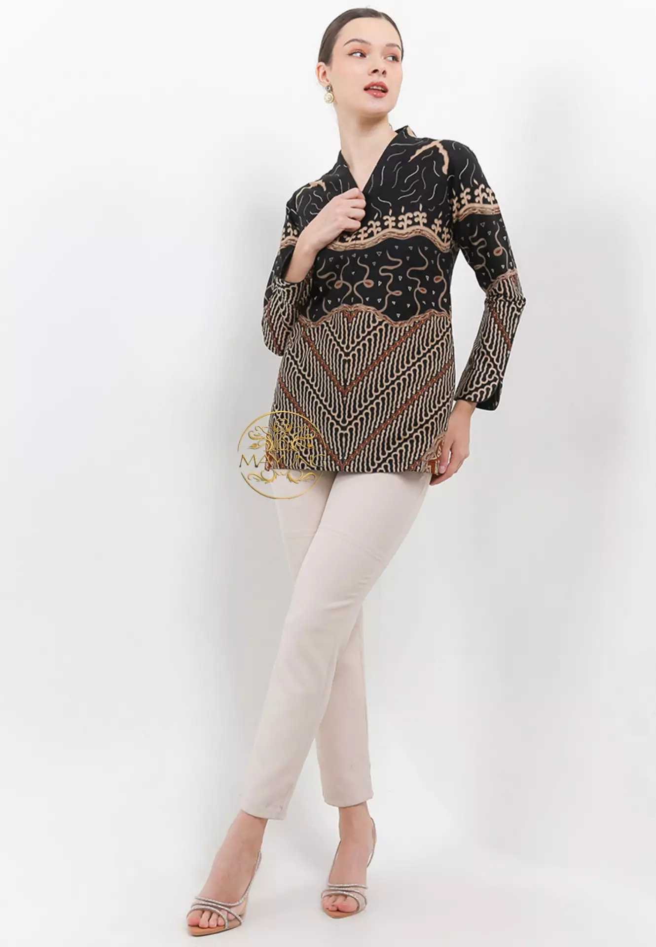 Blouse Batik Aryasaka Item Premium Slimfit Modern