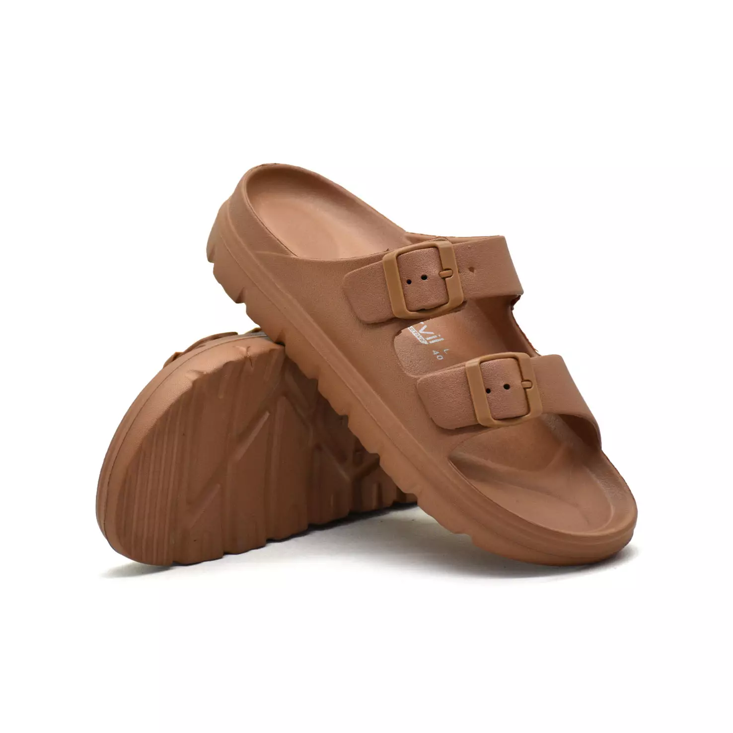 Carvil Sandal Pria Wanita Anaya-PU Light Brown