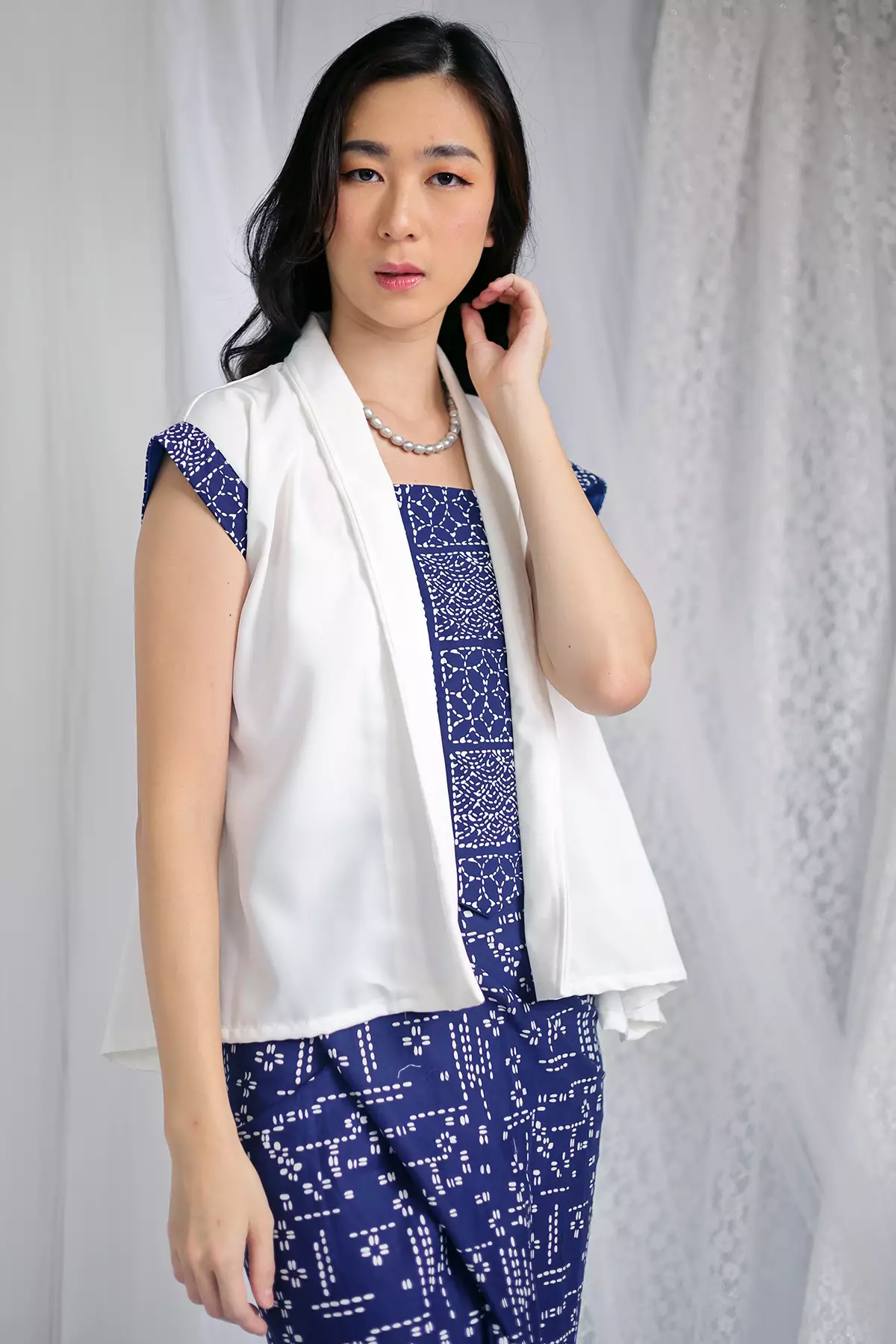 Kochi Sashiko Biru Batik Kebaya Raya