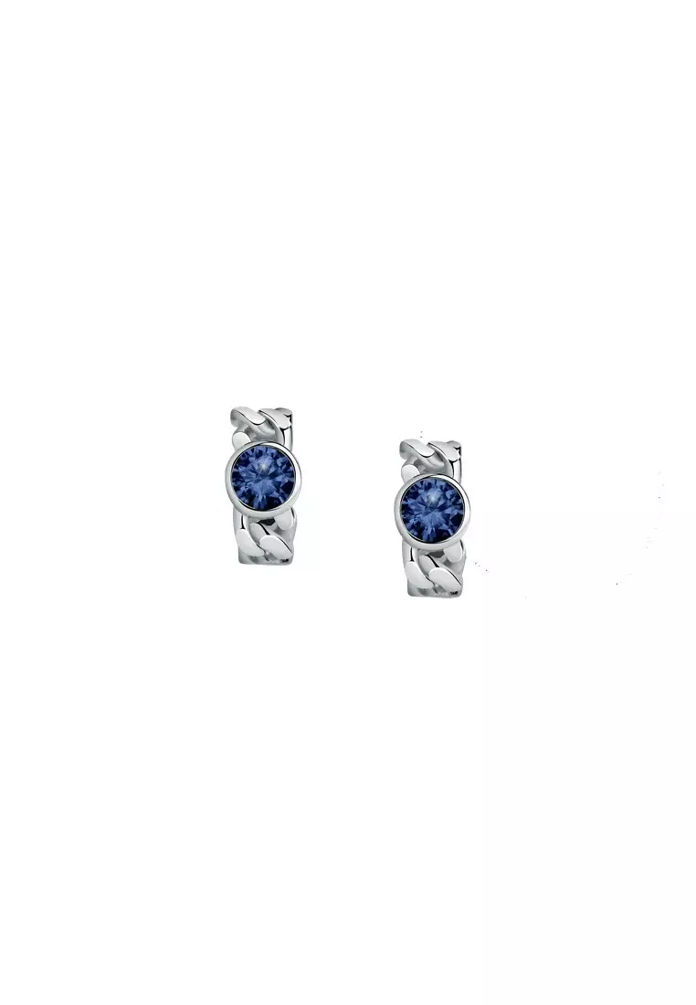 Blue stone earrings clearance