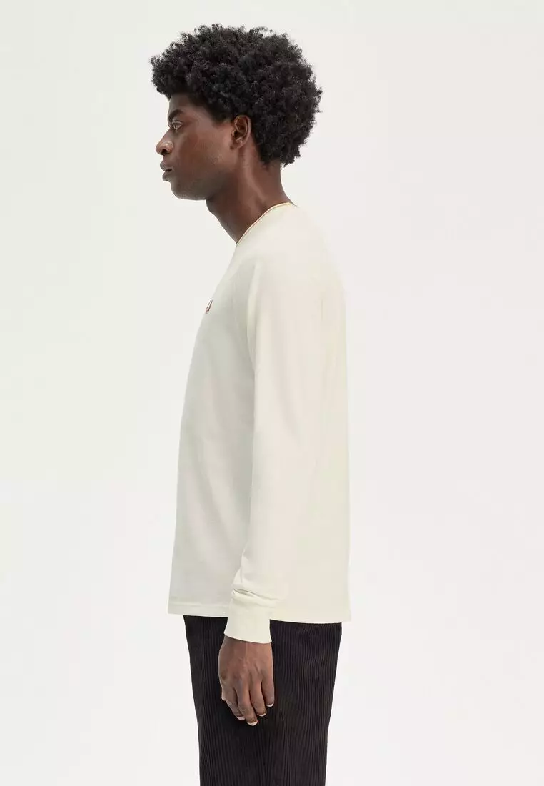 Buy Fred Perry Fred Perry M9602 Twin Tipped Long Sleeve T