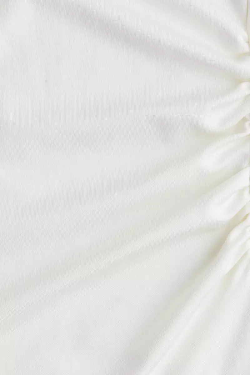 Draped one-shoulder top