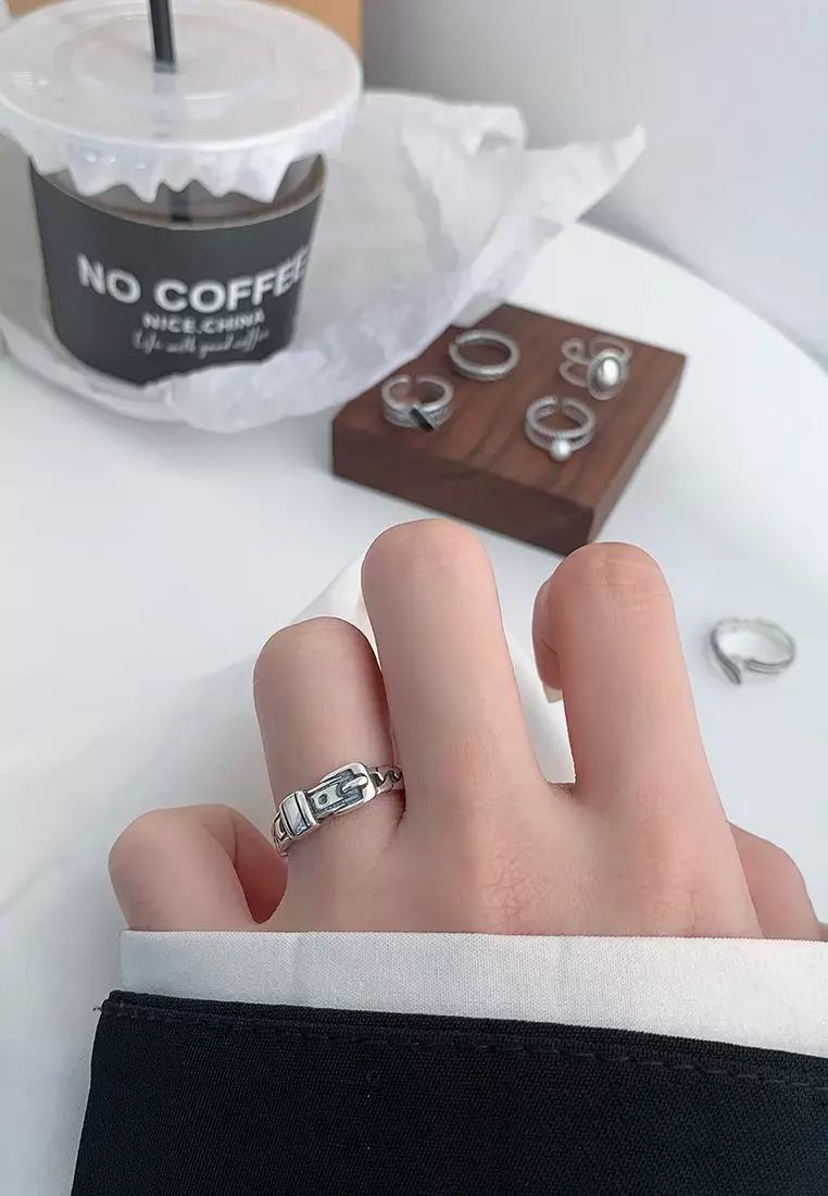 LDR24020 S925 Silver Trendy Ring
