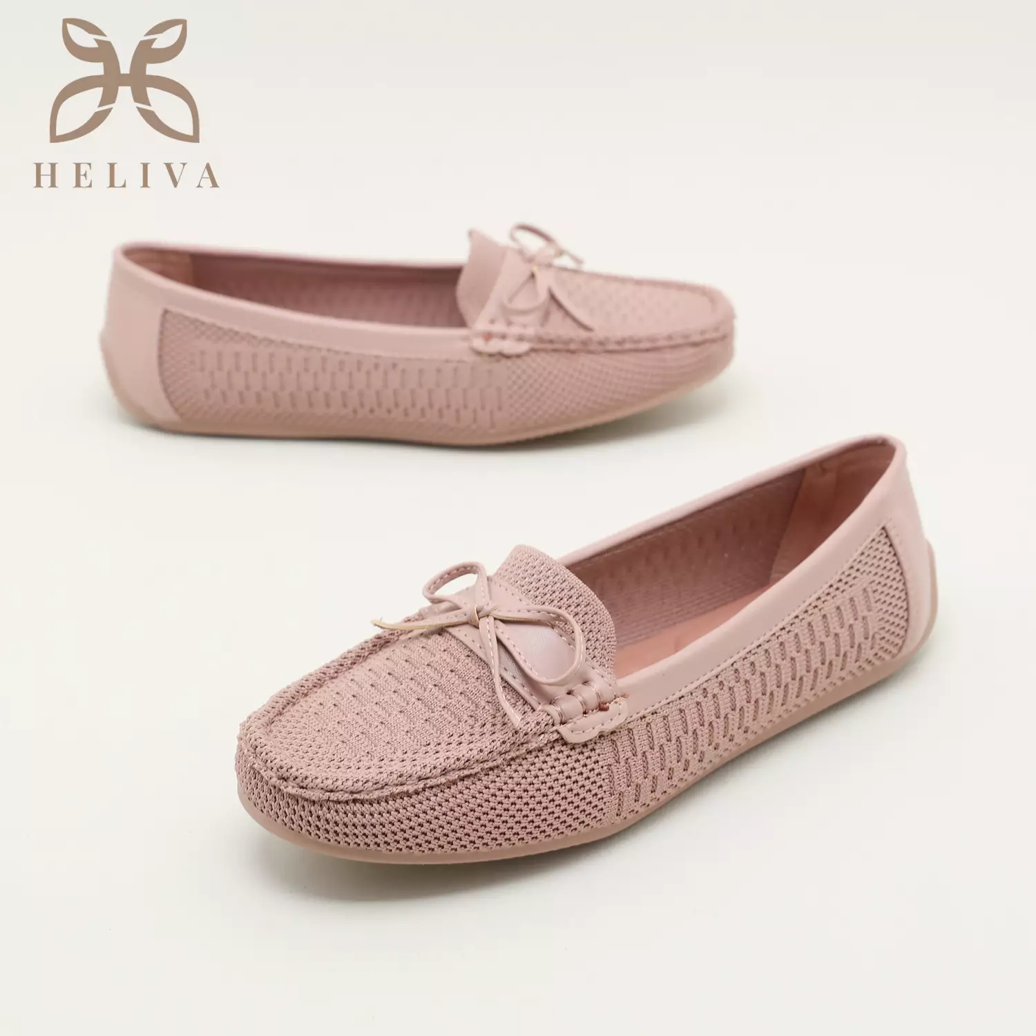 Heliva Valencia Loafers Bow Women Shoes Knitted