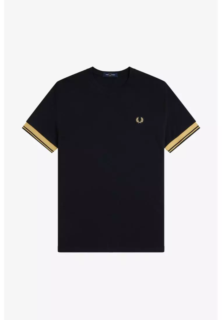 Buy Fred Perry Fred Perry M2396 Twin Tipped Cuff T-Shirt (Black