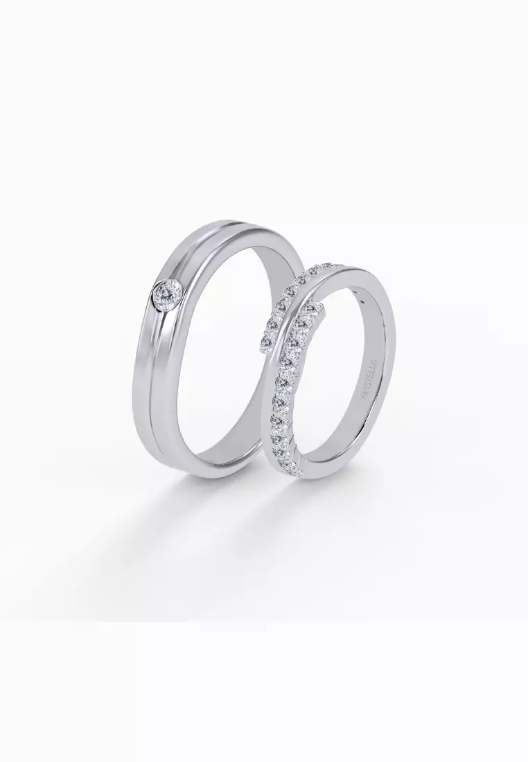 Buy Vinstella Jewellery Vinstella Touch of Forever Couple Ring