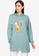 LC WAIKIKI green Hooded Garfield Women's Sweatshirt CB299AA825A80DGS_1