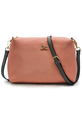 POLO HILL pink POLO HILL Two Toned Ladies Sling Bag 463E0AC3E7CDEBGS_1