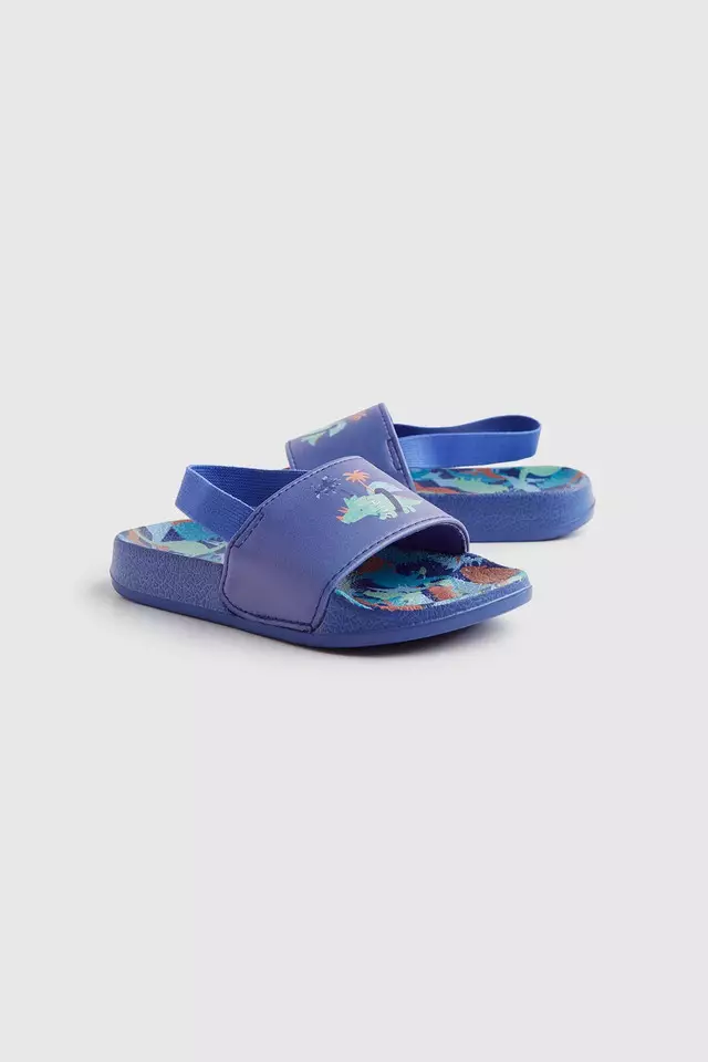 Mothercare Dino Slider Sandals - Sepatu Sandal Anak Laki-laki (Biru)