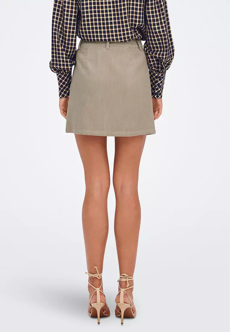 Corduroy houndstooth outlet skirt