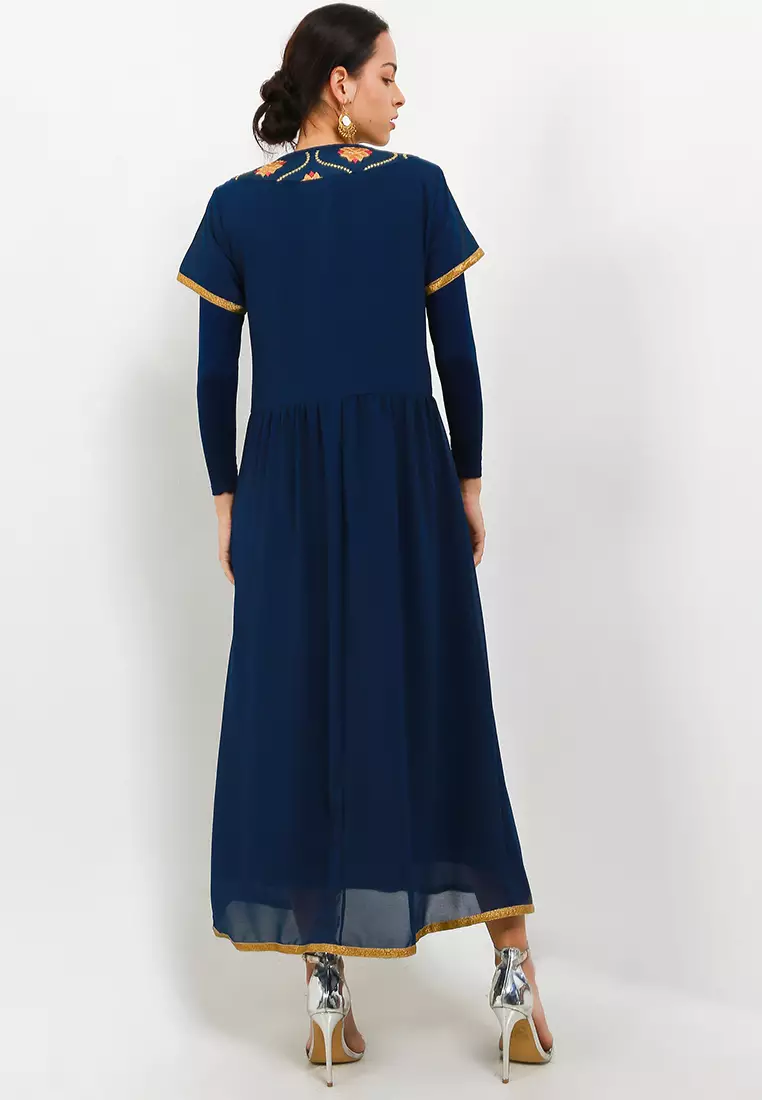 Chanira Festive Barbara Gamis-Dark Blue