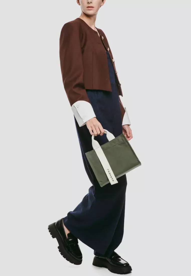 RICO MINI COMFORT Canvas Crossbody Bag Moss Green