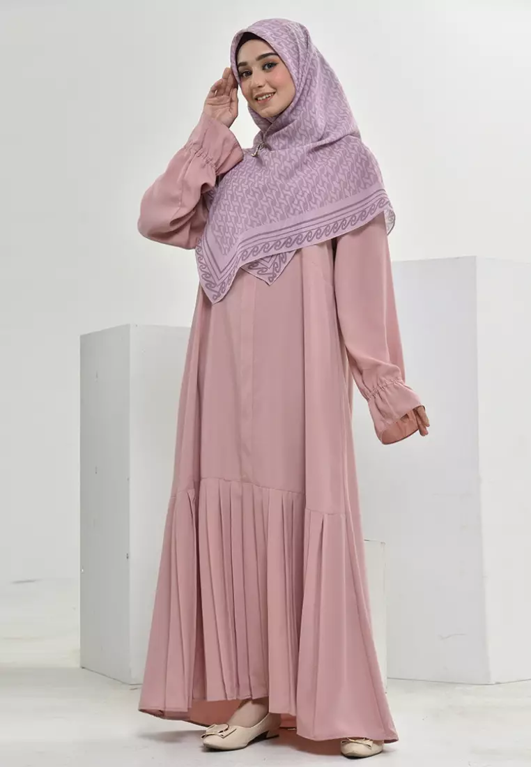 Rabbani - Gamis Dewasa Dresslim Bita Dusty Pink Exclusive