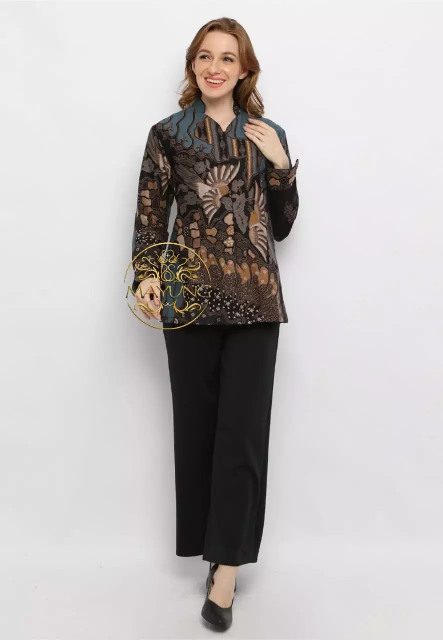 Blouse Batik Premium Citragada Blu