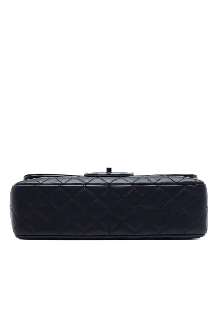 Pre-Loved Chanel Large Quilted Lambskin Elementary Chic Flap