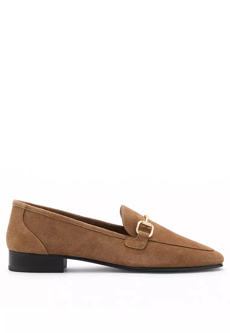 Discount on Mango  shoes - SKU: Suede Moccasins With Buckle